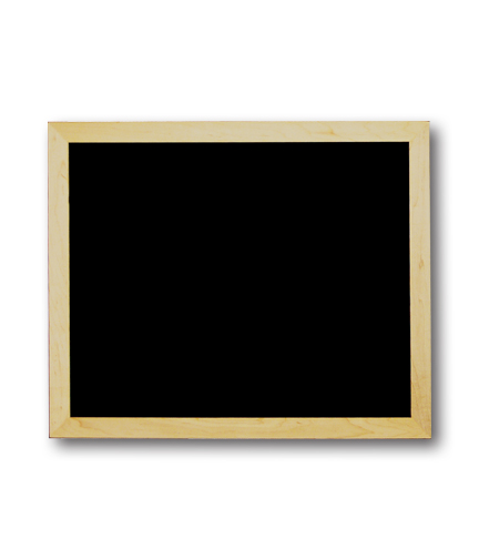 Chalkboard with Wood Frame 60"L x 36"H